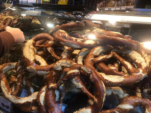 traditional german bavarian pretzels